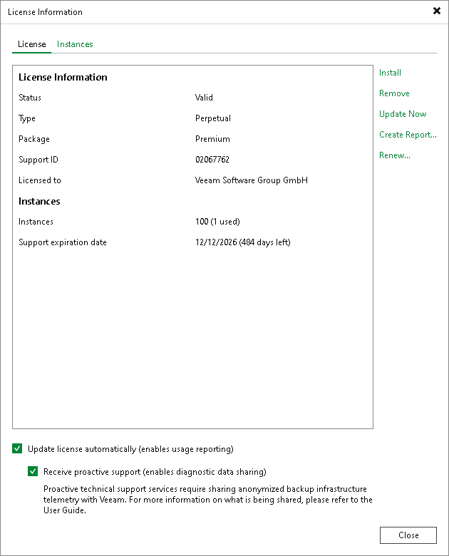 Updating License Automatically