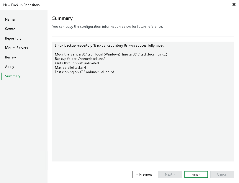 Step 8. Finish Working with Wizard