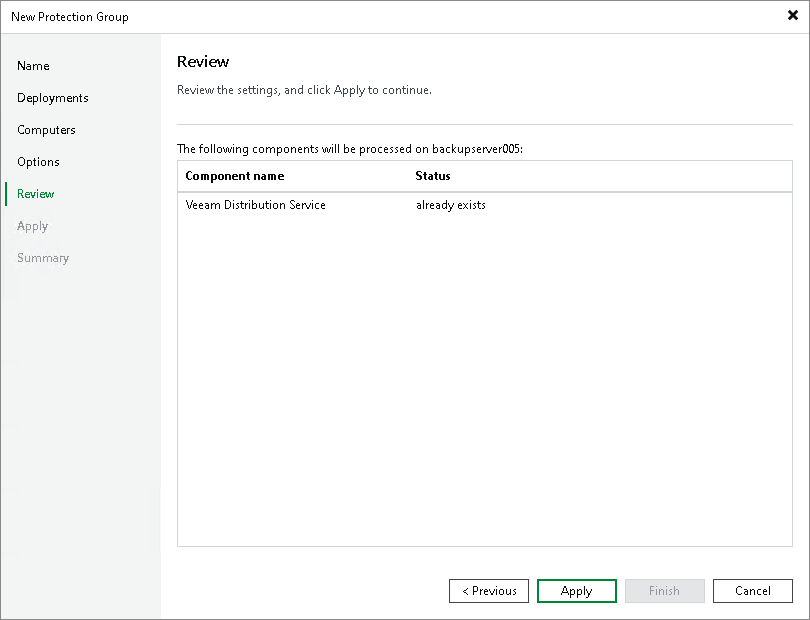 Step 7. Review Components