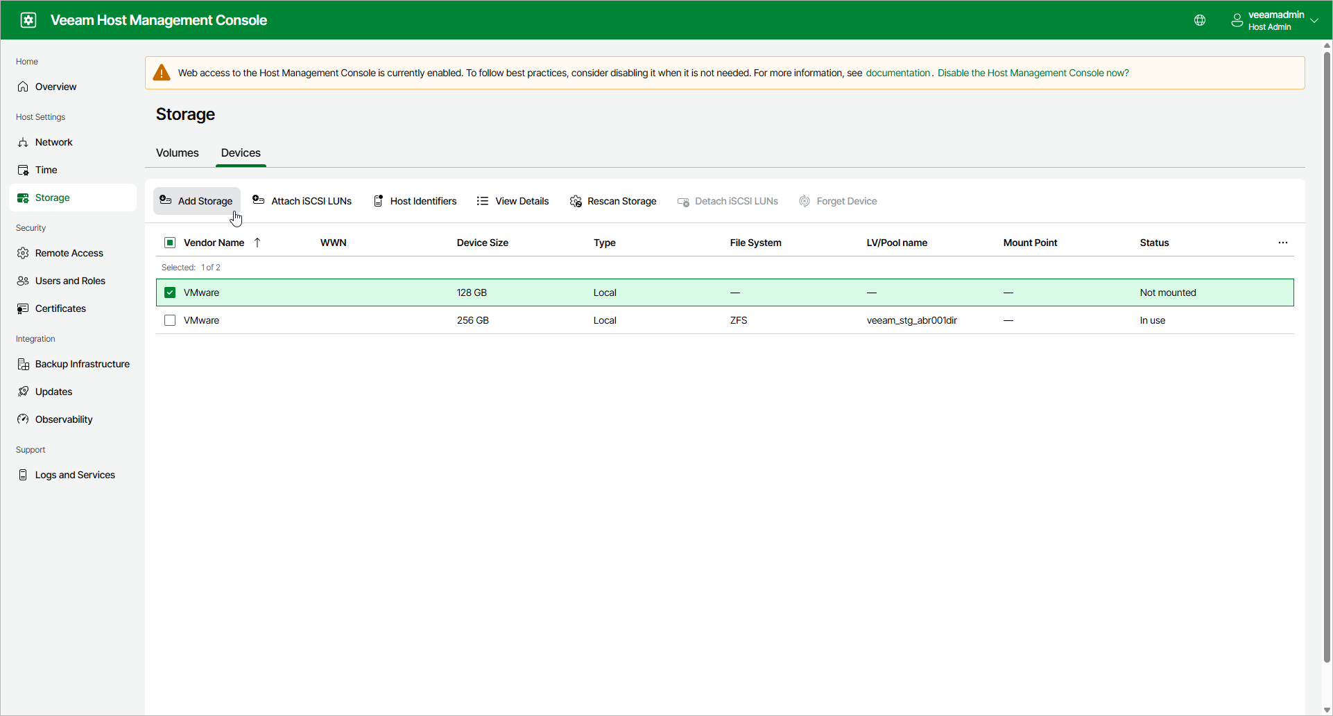 Deploying Application Backup Repository
