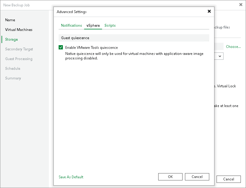 Configuring Snapshot-Only Jobs