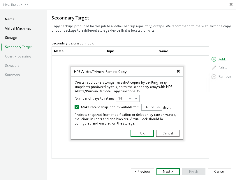 Configuring Snapshot-Only Jobs