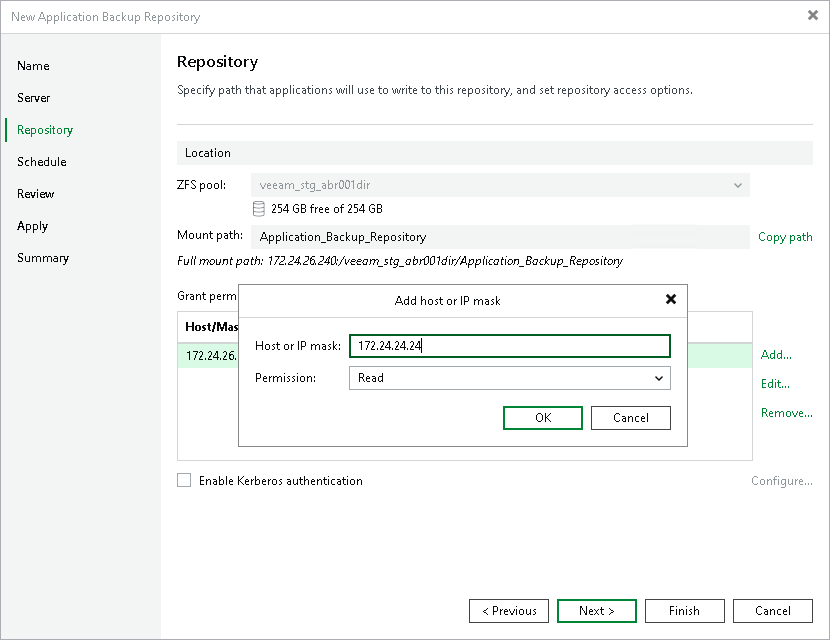 Step 4. Configure Backup Repository Settings