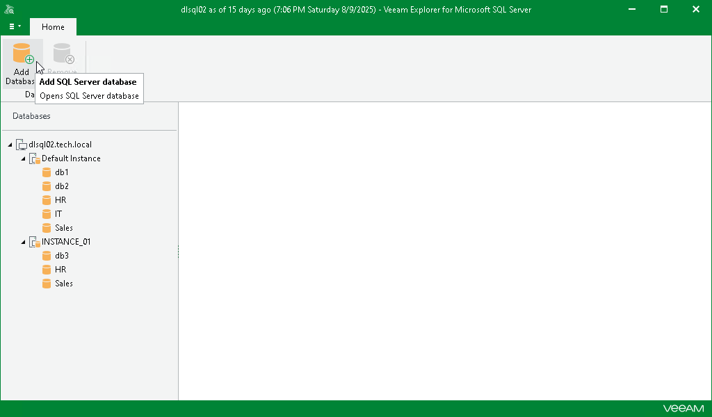 Adding Standalone Databases