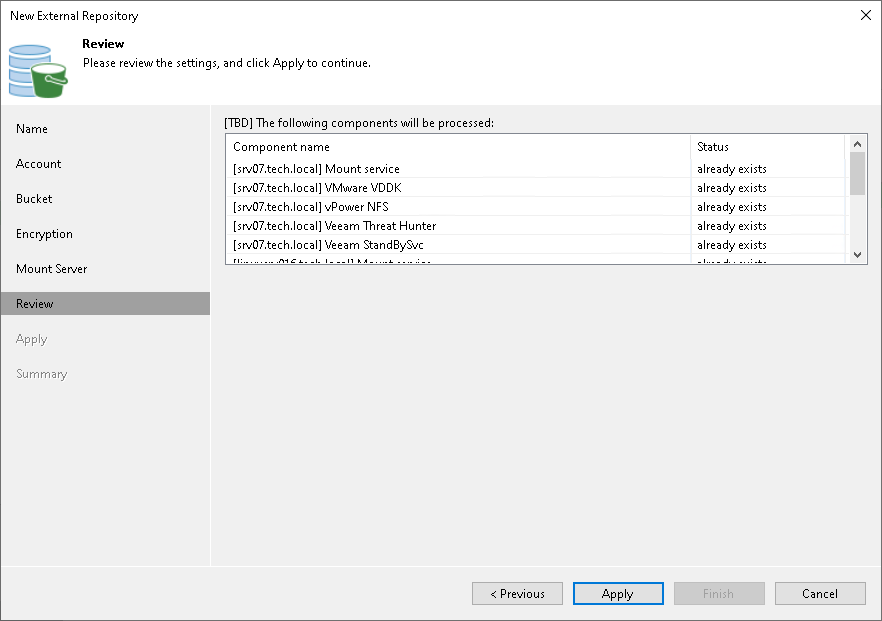 Step 7. Review Properties and Components