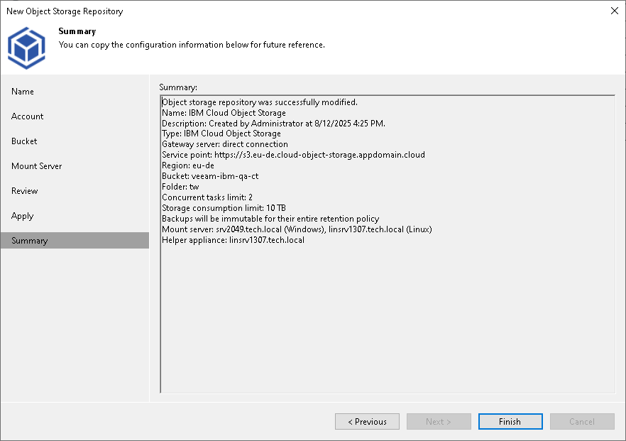 Step 8. Finish Working with Wizard