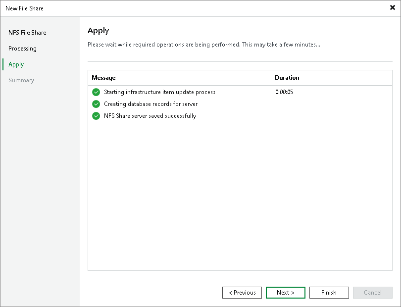 Step 5. Apply File Share Settings
