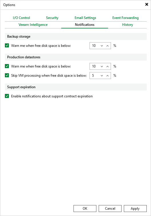Configuring Notifications