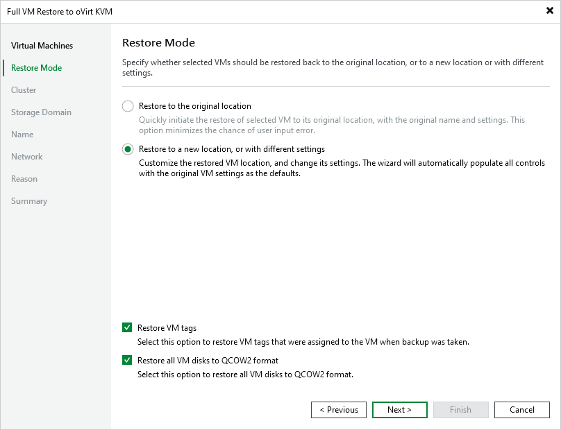 Step 3. Choose Restore Mode