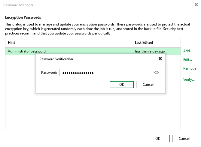 Verifying Passwords