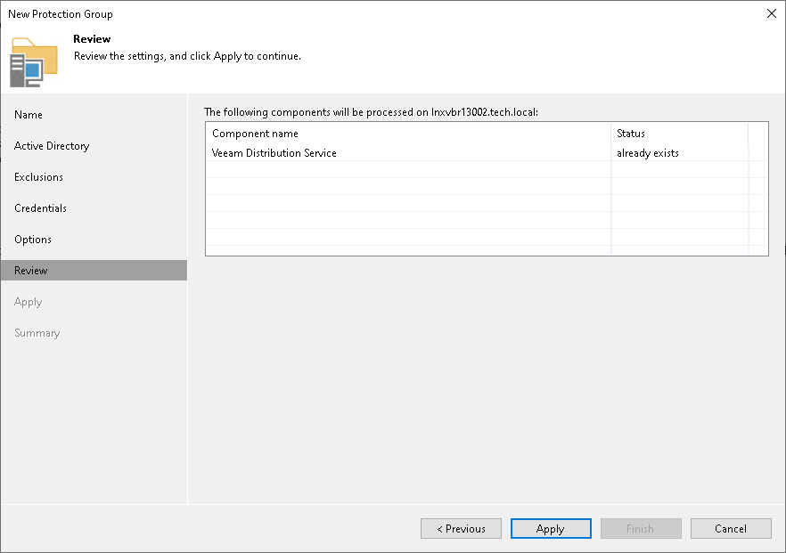 Step 8. Review Components