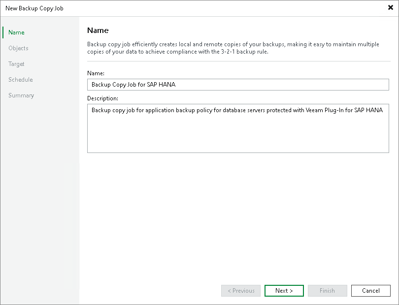Step 2. Specify Job Name and Description