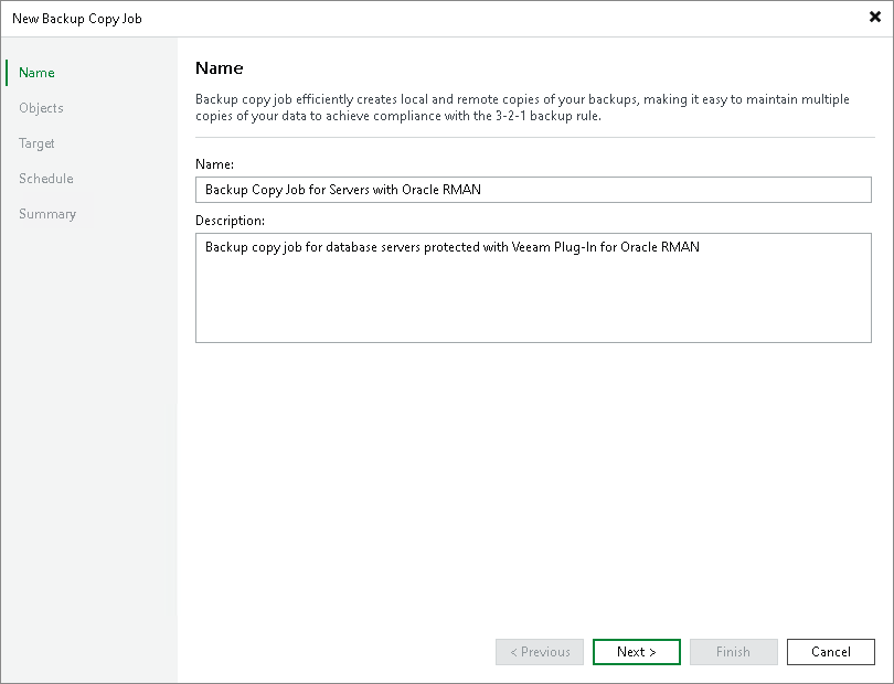Step 2. Specify Job Name and Description