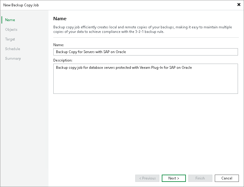 Step 2. Specify Job Name and Description