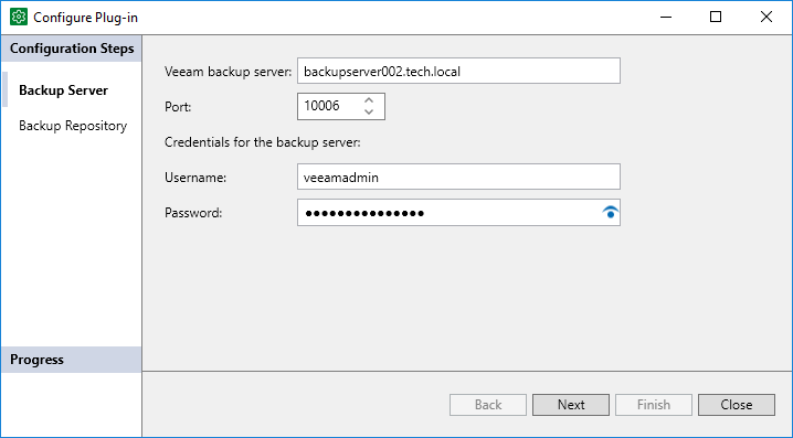 Configuring Veeam Plug-In for Microsoft SQL Server