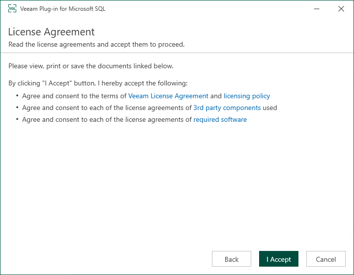 Installing Veeam Plug-In