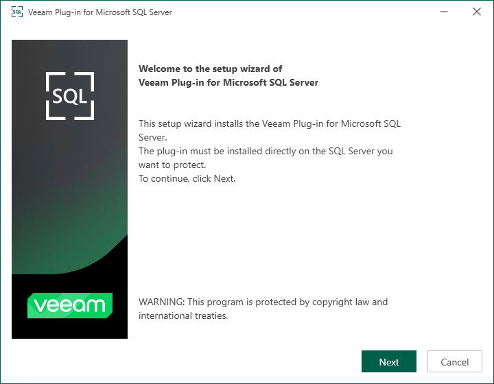 Installing Veeam Plug-In