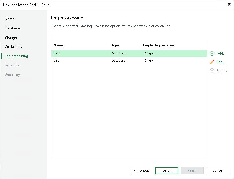 Step 7. Specify Log Processing Settings