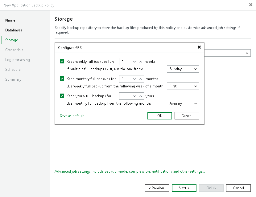 Step 5. Configure Long-Term Retention