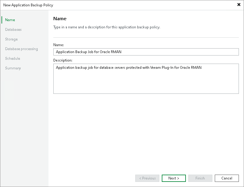 Step 2. Specify Policy Name