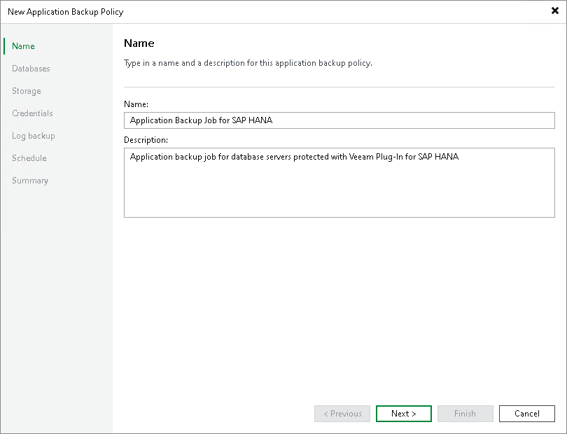 Step 2. Specify Policy Name