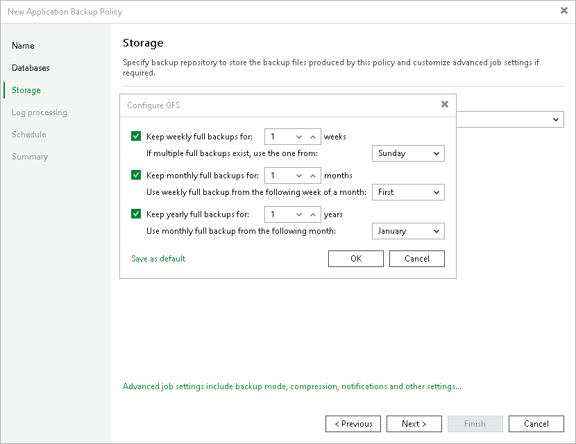 Step 5. Configure Long-Term Retention