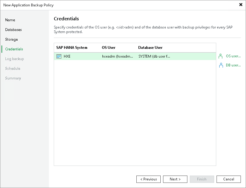 Step 6. Specify Credentials