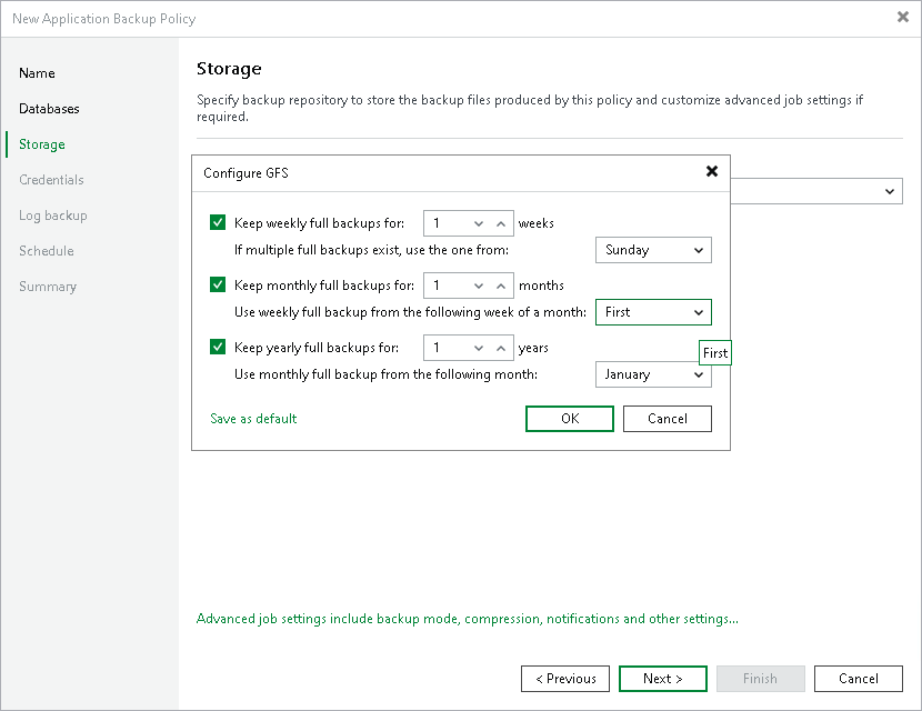 Step 5. Configure Long-Term Retention
