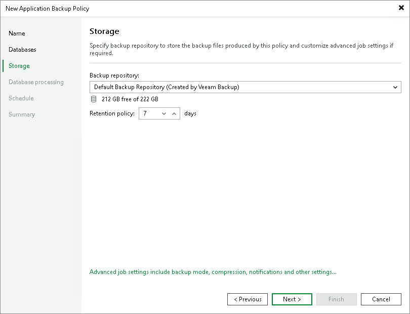 Step 4. Specify Storage Settings