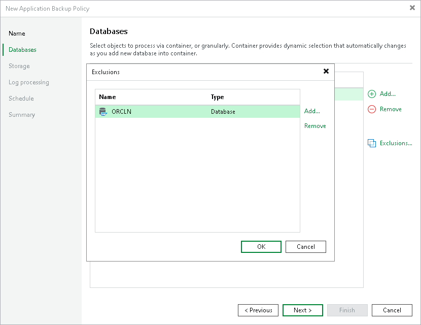 Step 3. Specify Databases