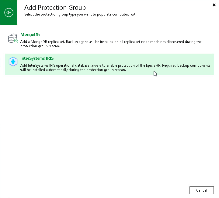Step 1. Launch New Protection Group Wizard