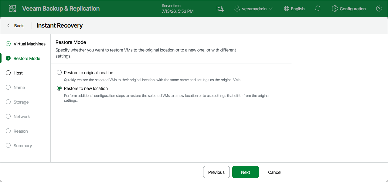 Step 3. Choose Restore Mode