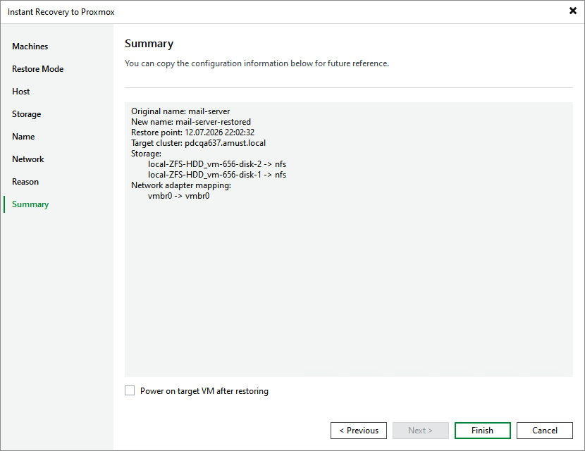 Step 9. Review Configured Settings