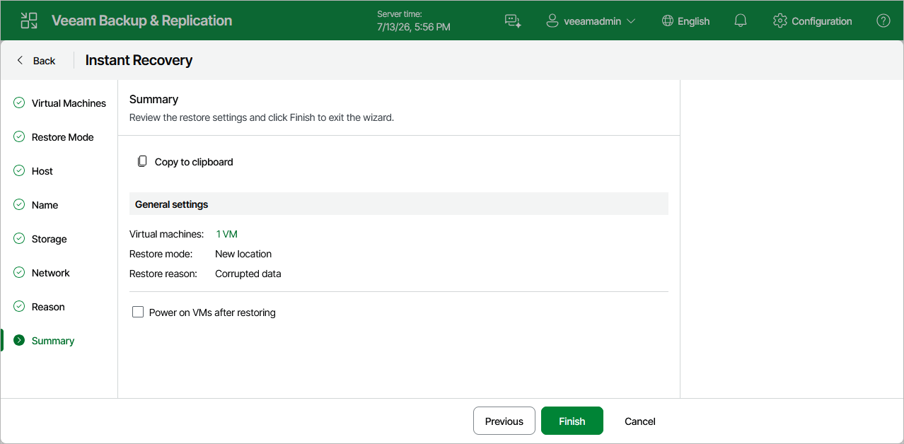 Step 9. Review Configured Settings