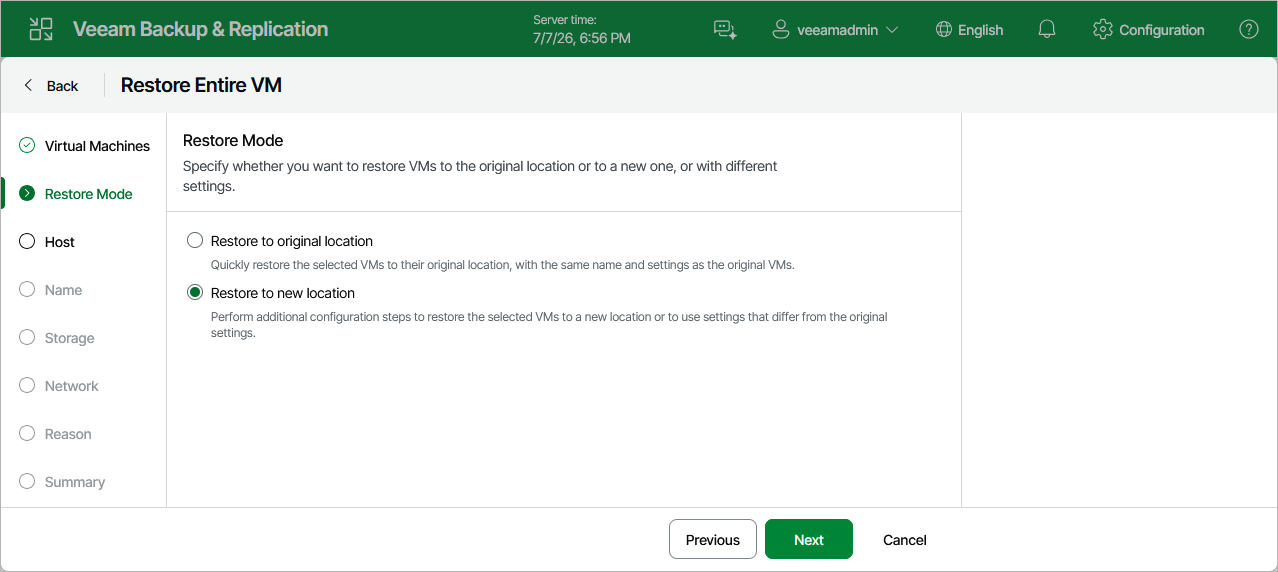 Step 3. Choose Restore Mode