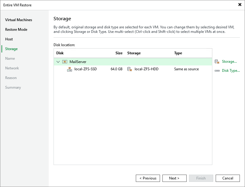 Step 5. Select Storage