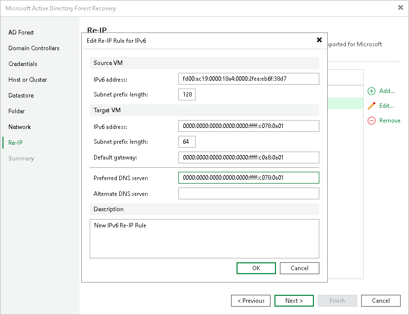 Step 9. Configure Re-IP Rules