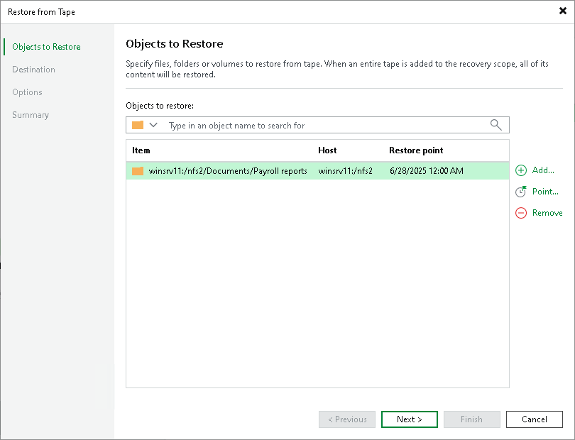 Step 2. Choose Files to Restore