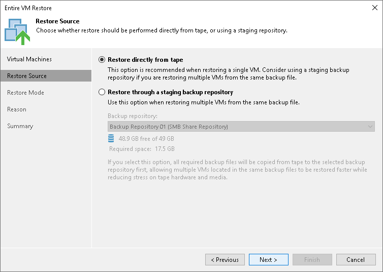 Step 4. Choose Restore Source