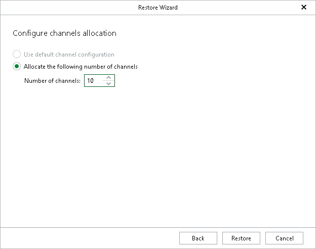 Configuring Channel Allocation