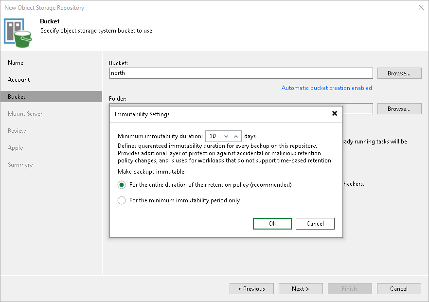 Step 4. Specify Object Storage Settings