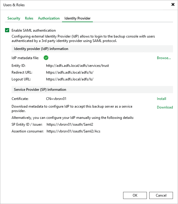 SAML Authentication
