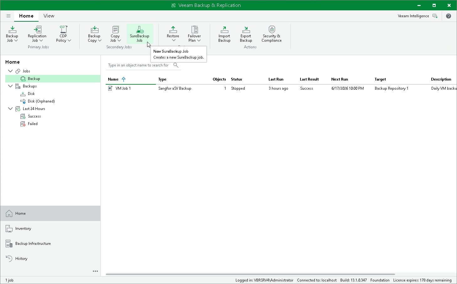 Verifying Backups