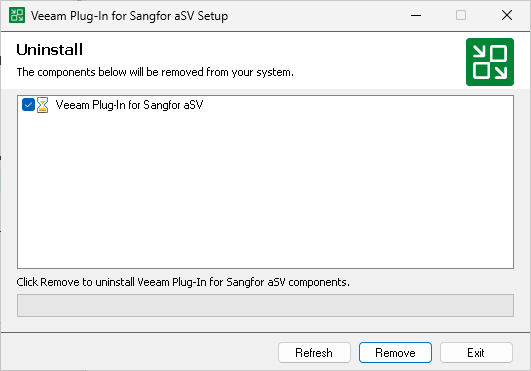 Uninstalling Veeam Plug-In for Sangfor aSV Manually