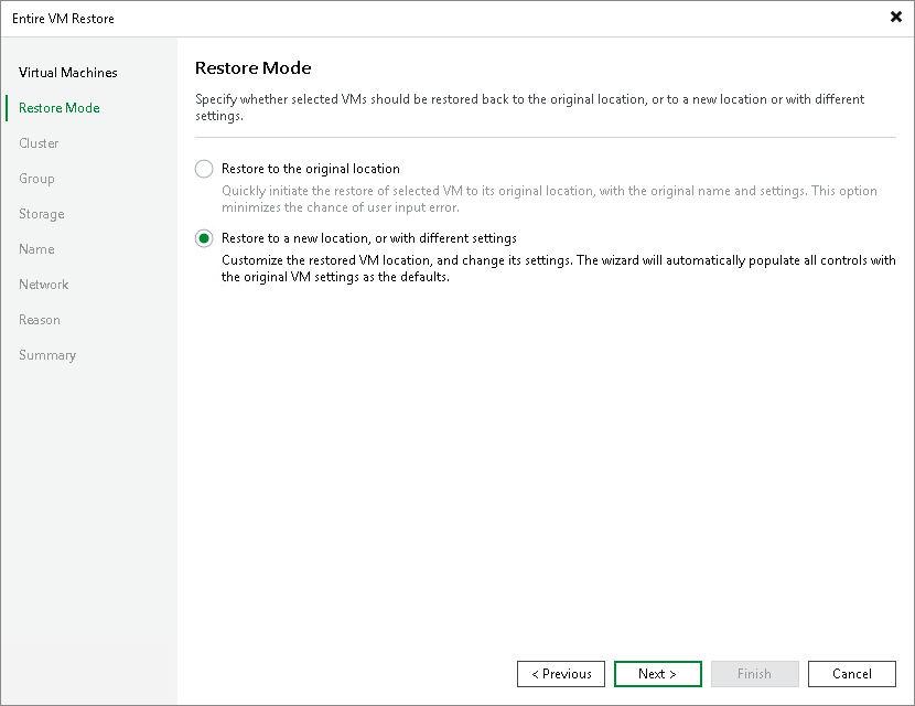 Step 3. Choose Restore Mode