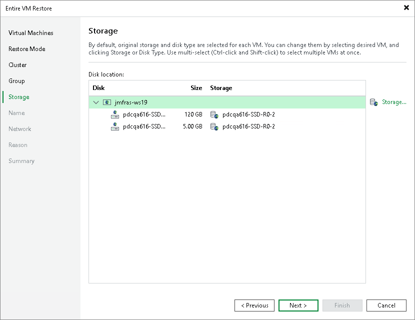 Step 6. Select Storage