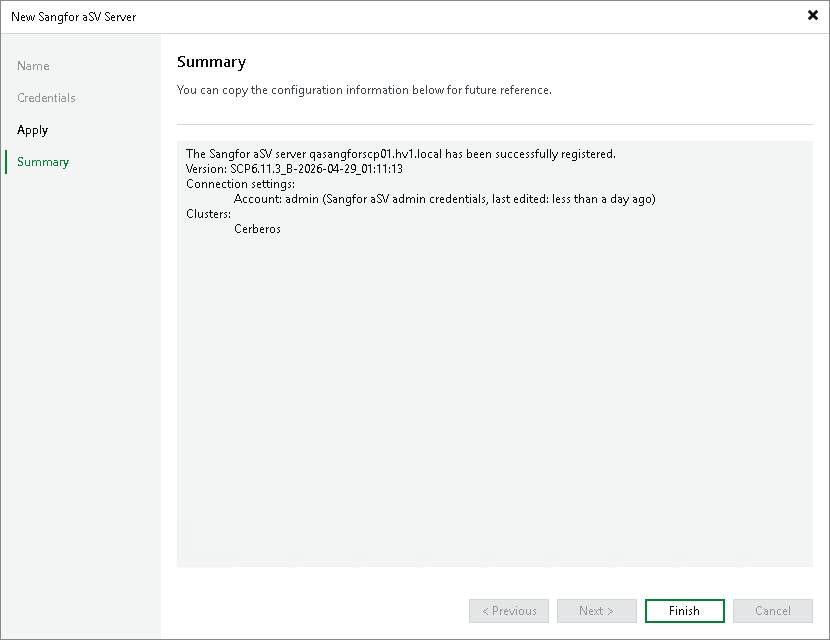 Step 5. Finish Working with Wizard