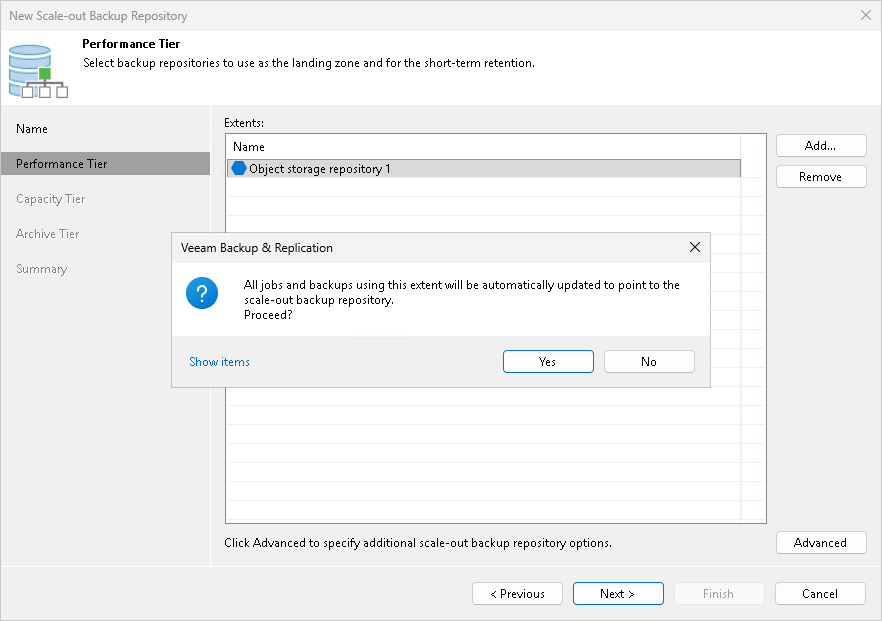 Step 3. Add Performance Extents