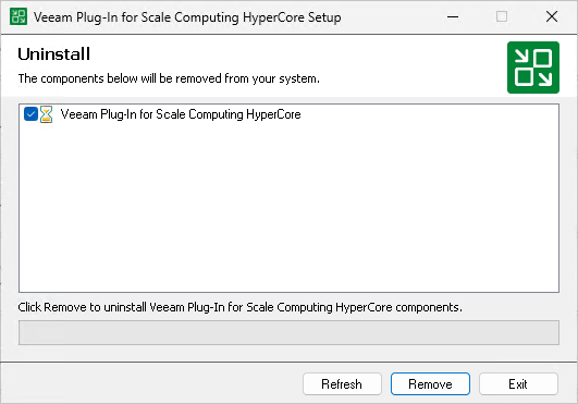 Uninstalling Veeam Plug-in for Scale Computing HyperCore Manually