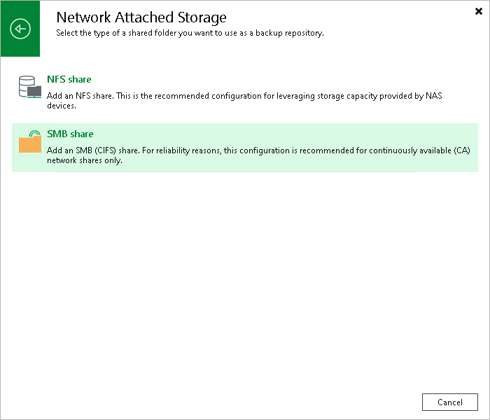 Step 1. Launch New Backup Repository Wizard